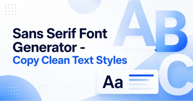 sans serif font generator - copy clean text styles