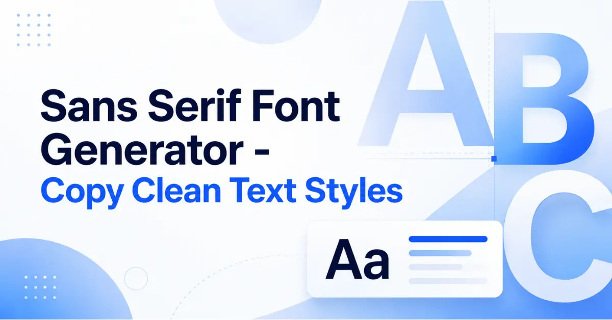 sans serif font generator - copy clean text styles