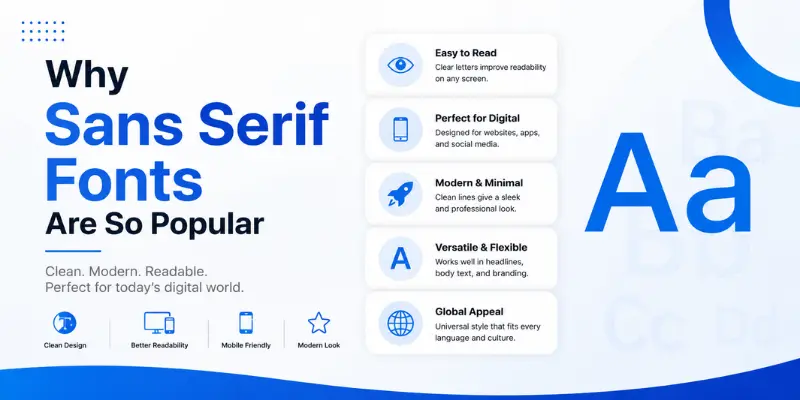 why sans serif fonts are so popular